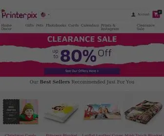 Printerpix.com(Personalized Gifts) Screenshot