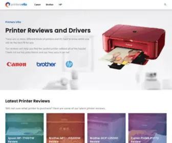 Printersvilla.com(Read printer reviews and download manuals and drivers. Printers Villa) Screenshot