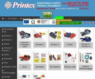 Printexsrl.com(PRINTEX SRL Prezzatrici Labellers Etichettatrici Graffatrici Etichette Labels Colleferro Roma) Screenshot