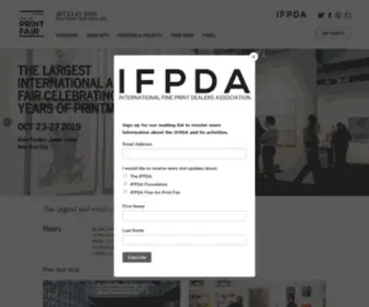 Printfair.com(The IFPDA Fine Art Print Fair) Screenshot