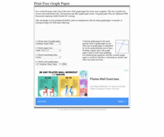 Printfreegraphpaper.com(Print Free Graph Paper) Screenshot