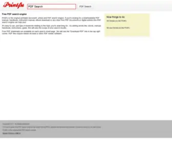 Printfu.org(PDF Search Engine) Screenshot