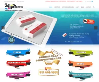 Printing.co.za(24 Hours Printing Johannesburg) Screenshot