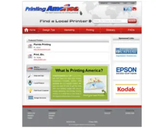 Printingamerica.com(Printing America) Screenshot
