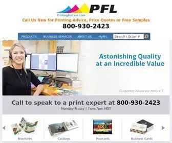 Printingforless.com(Online Printing Company for Custom Brochures) Screenshot
