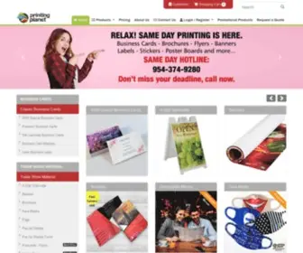 Printingplanet.com(Best value online printing company) Screenshot