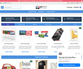 Printinplace.com(Sign) Screenshot