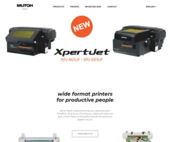 Printinspiration.eu(Mutoh Wide Format Printers & Sign Cutting Plotters) Screenshot