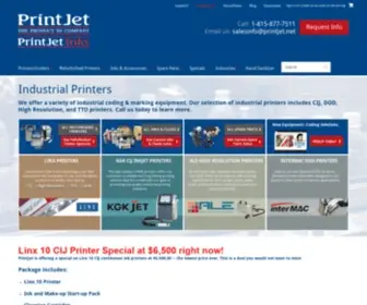 Printjet.net(Industrial Coding & Marking Equipment) Screenshot