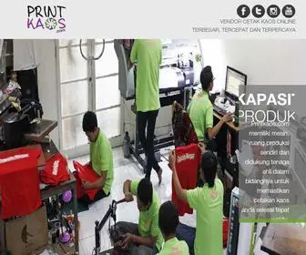 Printkaos.com(VENDOR CETAK KAOS ONLINE TERBESAR) Screenshot
