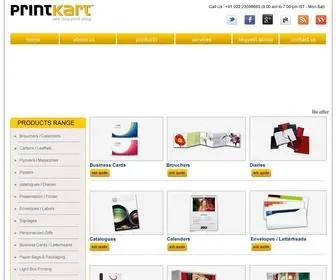 Printkart.com(Printkart Printing press Mumbai India) Screenshot