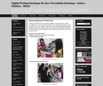 Printku.com(Digital Printing Surabaya 24 Jam) Screenshot