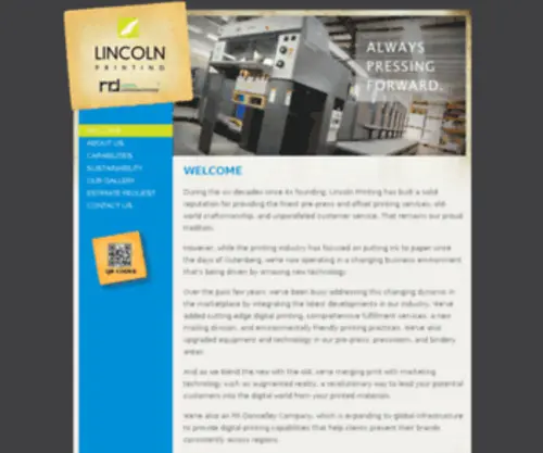 Printlinc.net(Lincoln Printing Company) Screenshot