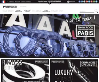 Printmarket.fr(Création d'enseigne LED lumineuse à Paris) Screenshot