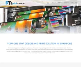 Printmaster.com.sg(One Stop Design & Print Solution) Screenshot