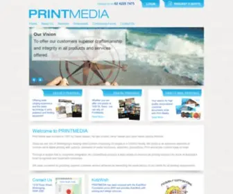 Printmedia.com.au(Best value online printing company) Screenshot