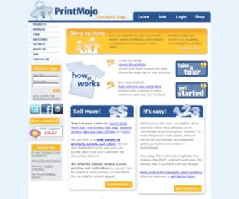 Printmojo.com(Sell custom t) Screenshot