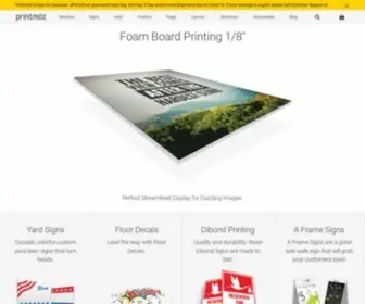 Printmoz.com(Printmoz US Online Custom & Professional Printing Services) Screenshot