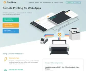 Printnode.com(An awesomely fast cloud printing service) Screenshot