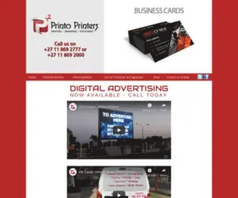 Printo.co.za(Printing Alberton) Screenshot