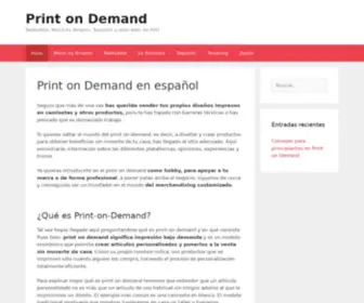 Printondemand.top(Print on Demand en español) Screenshot