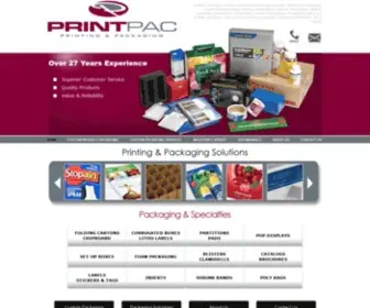 Printpacinc.com(Custom Packaging) Screenshot