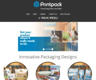 Printpack.com(Flexible packaging company) Screenshot