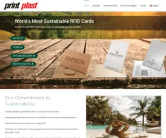 Printplast.com(World’s Most Sustainable RFID Cards True Eco) Screenshot