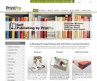 Printprowinnipeg.com(Printing Services Winnipeg) Screenshot