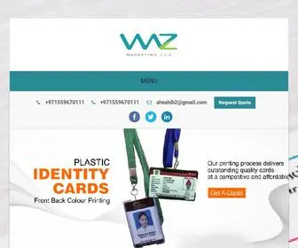 PrintpVccard.com(Waz Marketing) Screenshot