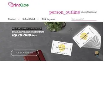 PrintQoe.com(Percetakan Online B2B & B2G Pertama di Indonesia) Screenshot