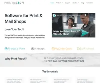 Printreach.com(Print reach) Screenshot