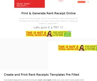 Printrentreceipt.com(Rent Receipts) Screenshot