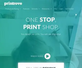 Printrove.com(Print on demand Drop shipping and Fulfilment in India) Screenshot
