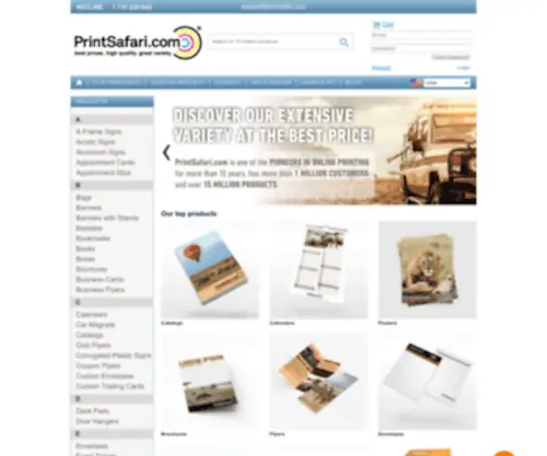 Printsafari.com(Cheap Printing) Screenshot