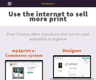Printscience.com(Print Science eCommerce web) Screenshot