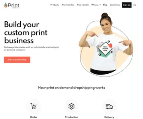 Printseekers.com(Print on demand dropshipping with custom solutions) Screenshot
