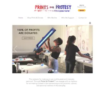 Printsforprotest.org(Home) Screenshot