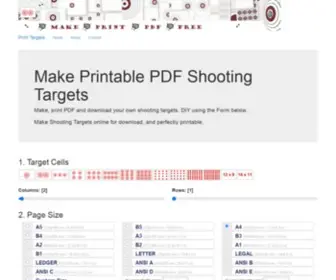 Printtargets.net(Print Shooting Targets) Screenshot