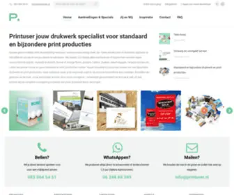 Printuser.nl(Drukwerkspecialist bijzondere print producten) Screenshot