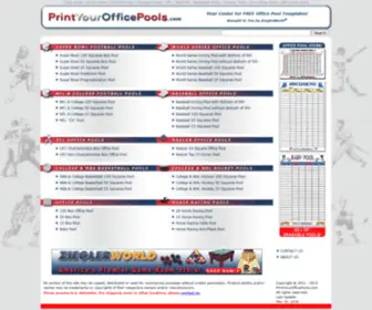 Printyourofficepools.com(Baseball Pools) Screenshot