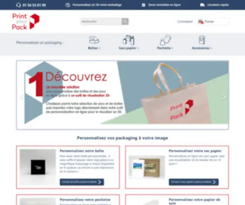 Printyourpack.fr(Personnalisez vos packagings à votre image) Screenshot