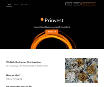 Prinvest.org(Connect With Investors) Screenshot