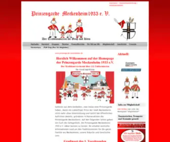 Prinzengarde-Meckenheim.de(Prinzengarde Meckenheim 1933 e.V) Screenshot