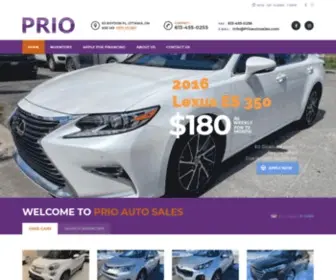 Prioautosales.com(Prio Auto Sales) Screenshot