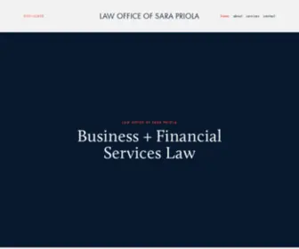 Priolalaw.com(Law Office of Sara Priola) Screenshot