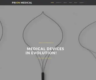 Prionmedical.be(Prion Medical) Screenshot