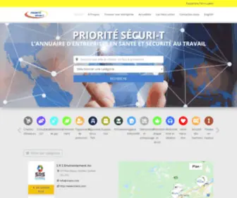Prioritesecuri-T.com(PRIORITÉ SÉCURI) Screenshot
