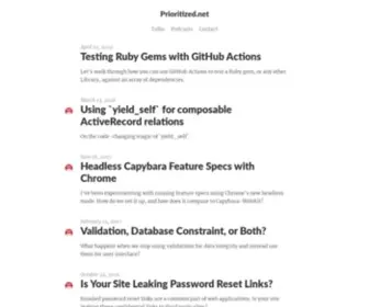 Prioritized.net(By Derek Prior) Screenshot