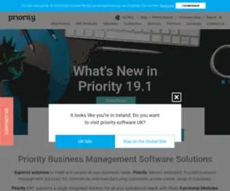 Priority-Software.com(Priority software provides integrated enterprise resource planning software (erp software)) Screenshot